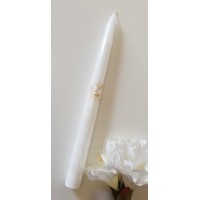 Krikšto žvakė 38 cm. Spalva balta / auksinis angelas
